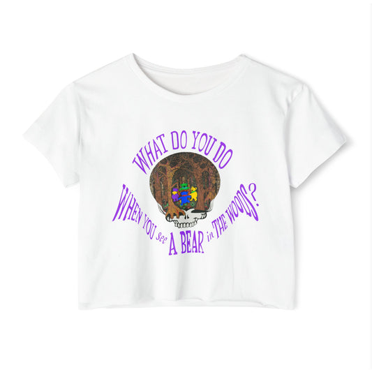 Grateful Dead crop tee, Dead and Company, Dancing Bears, Las Vegas Sphere tee, Deadhead cropped tee; What Do You Do?